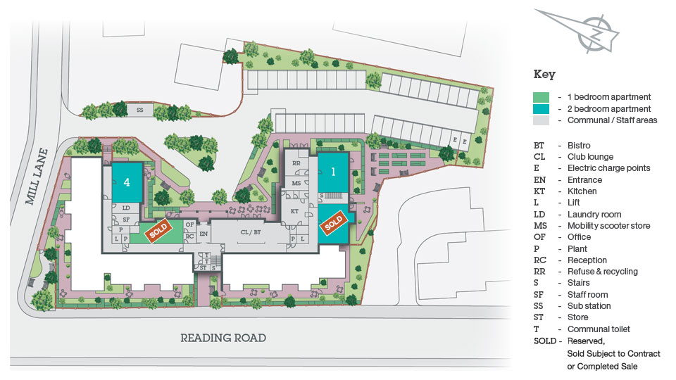 Ground floor site plan